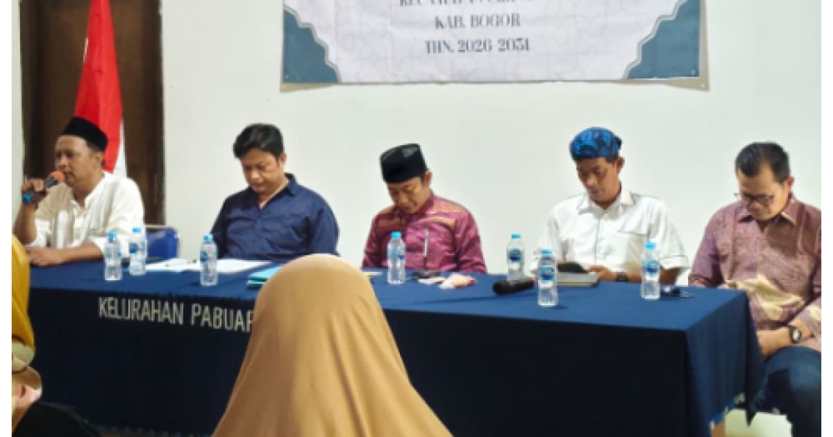 MUI Kelurahan Pabuaran, Kecamatan Cibinong, Kabupaten Bogor, mengglar Teknikal Meeting (TM) untuk berbagi perlombaan, Sabtu (18/7/2026).