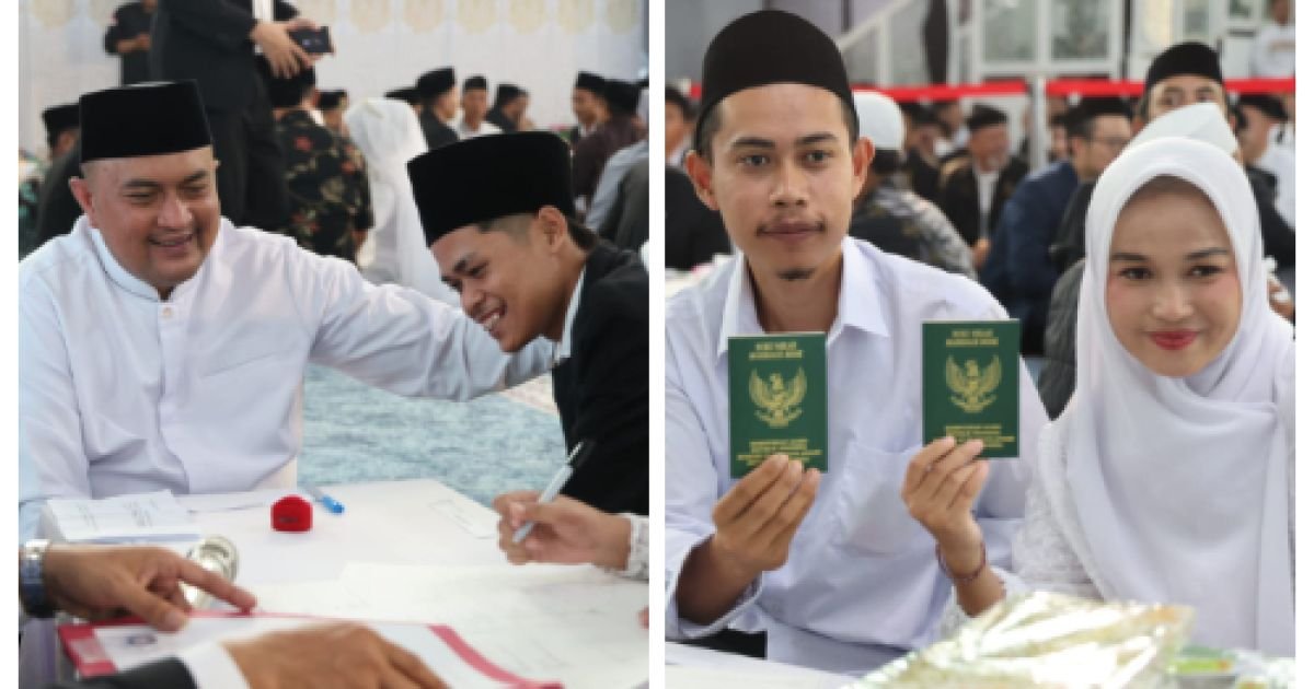 Pemkab Bogor menggelar nikah massal dan Silaturahmi Amil se-Kabupaten Bogor di Masjid Baitul Faizin, Kecamatan Cibinong, Kabupaten Bogor, Sabtu (18/7/2026). Foto Dikominfo Kab Bogor