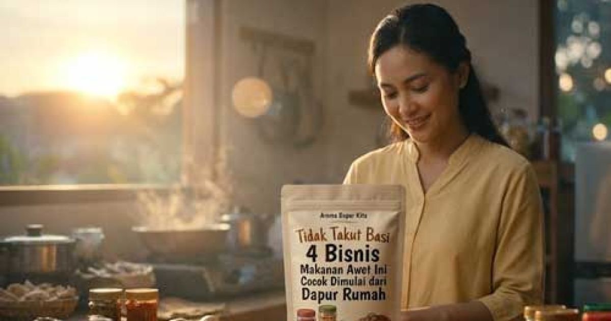 Ilustrasi bisnis makanan awet untuk tambah penghasilan.
