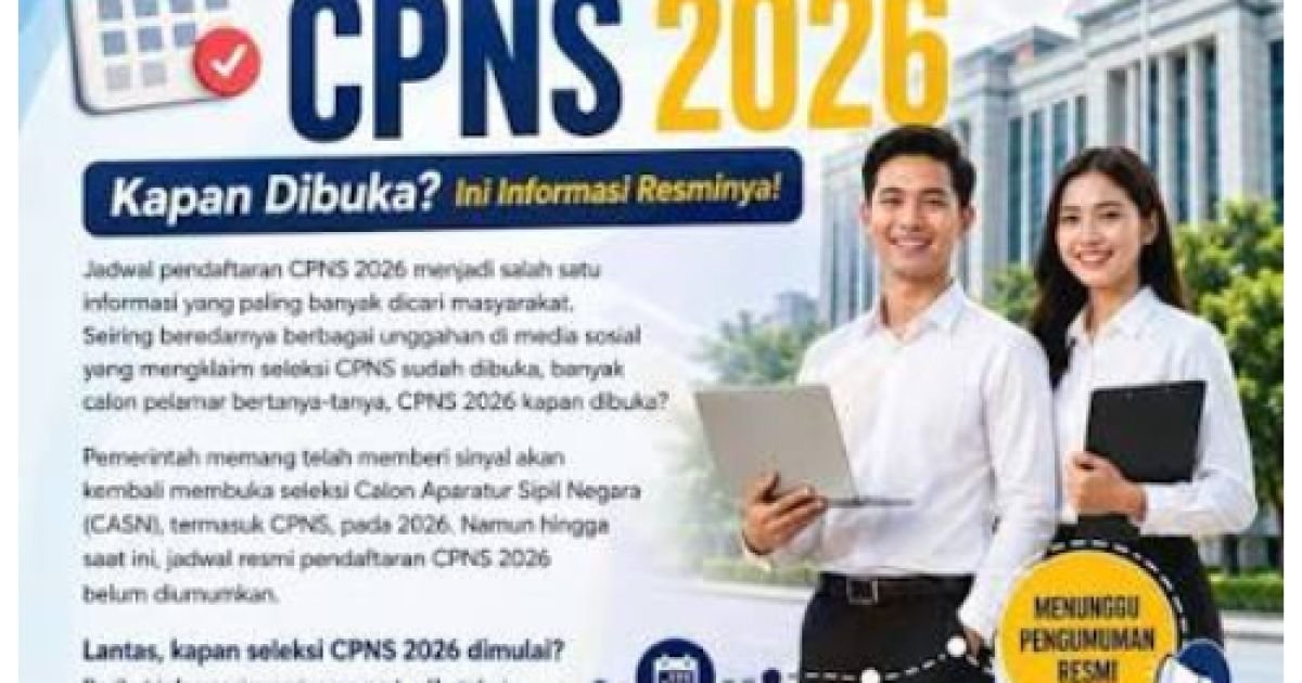 Ilustrasi pendaftaran CPNS 2026.