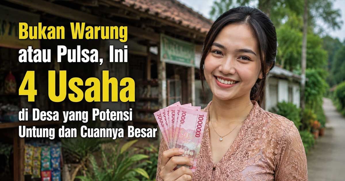 Bukan Warung atau Pulsa, Ini 4 Usaha di Desa yang Potensi Untung dan Cuannya Besar