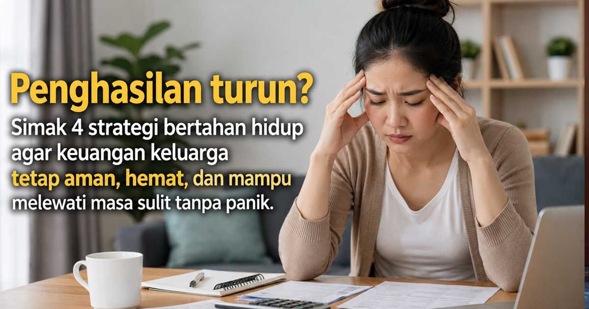 Penghasilan Turun? 4 Strategi Bertahan Hidup Ini Bikin Keuangan Keluarga Tetap Aman