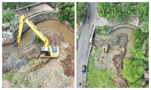 Antisipasi Banjir, Pemkab Bogor Lakukan Normalisasi Sungai Cibeuteung Rancabungur