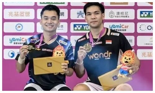 Leo Rolly Carnando/Daniel Marthin, akhirnya keluar sebagai Juara Taipei Open 2026. Foto Instagram