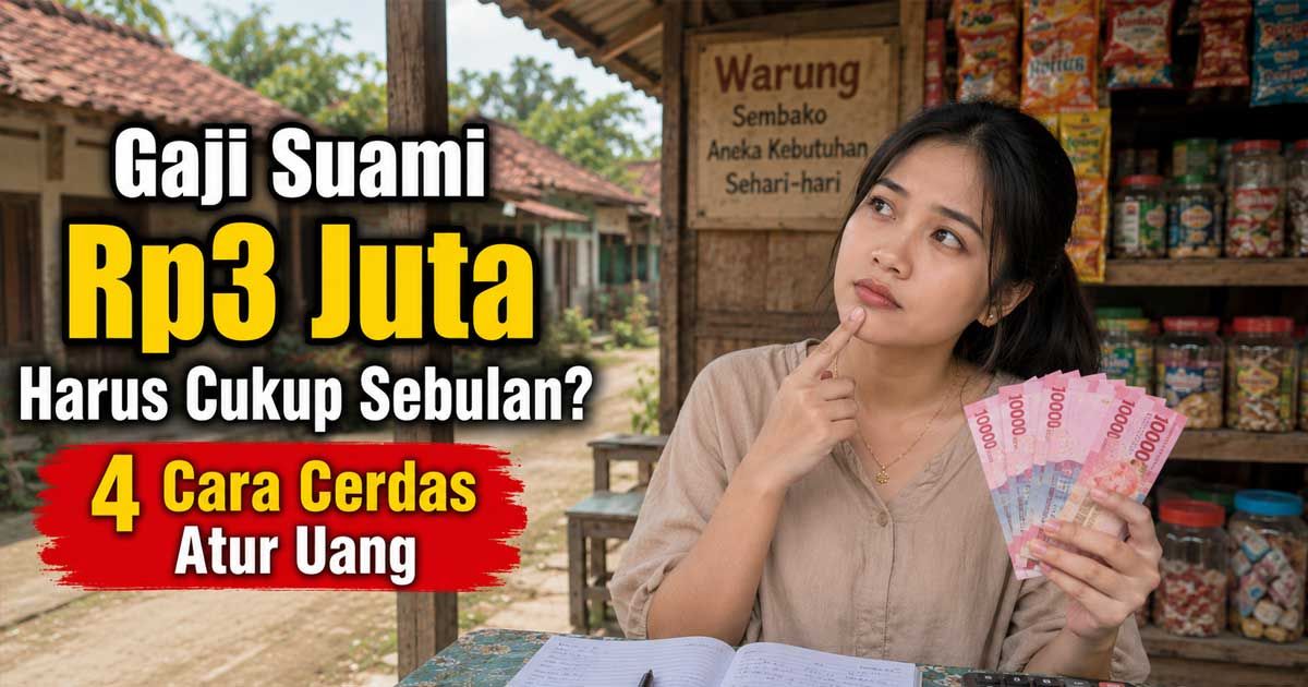 Gaji suami Rp3 juta tetap bisa cukup sebulan. Simak 4 cara cerdas mengatur uang agar kebutuhan keluarga aman