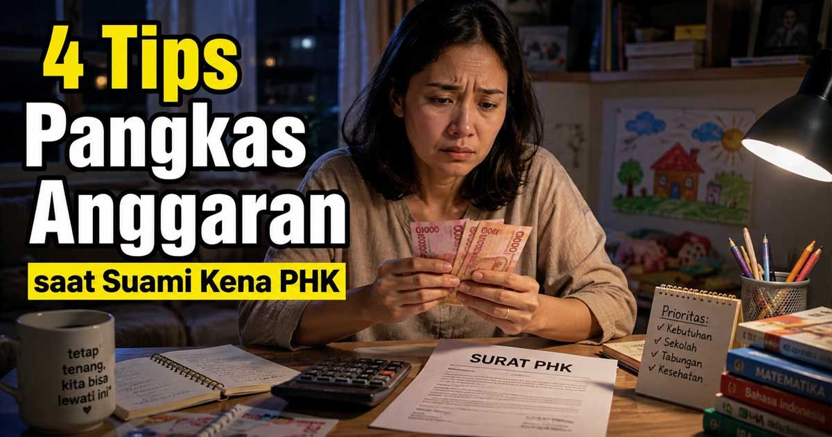 Terapkan 4 tips pangkas anggaran saat suami kena PHK agar pengeluaran tetap terkendali tanpa mengorbankan kenyamanan keluarga.
