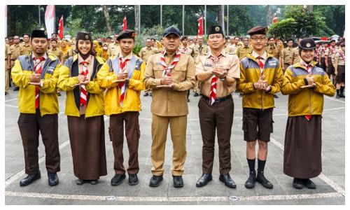 Wali Kota Bogor Lepas Kontingen Jamnas 2026, Libatkan Pramuka ABK