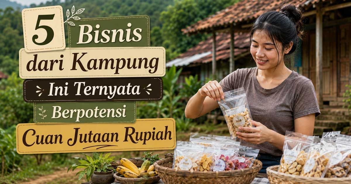 Bukan Cuma Bertani, 5 Bisnis dari Kampung Ini Ternyata Berpotensi Cuan Jutaan Rupiah