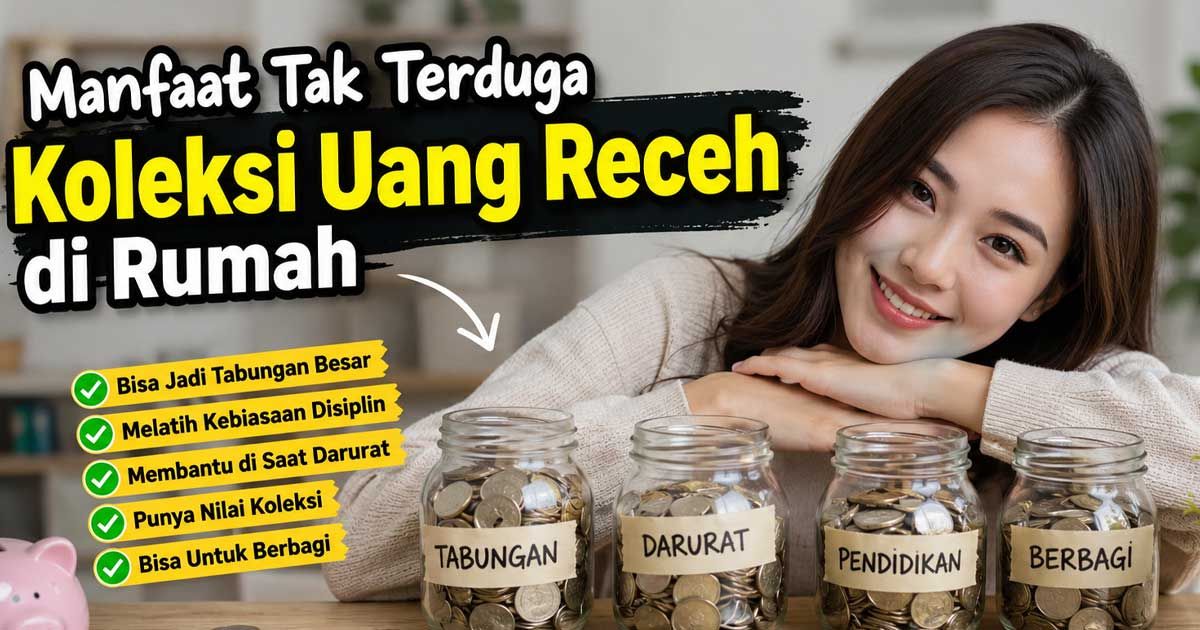 Nyesel Baru Tahu! Ini 4 Manfaat Tak Terduga Koleksi Uang Receh di Rumah