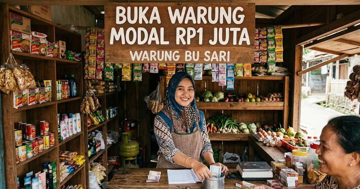 Buka warung modal Rp1 juta bisa dimulai dengan strategi tepat. Simak 4 cara agar stok cepat terjual, modal berputar, dan usaha berkembang.