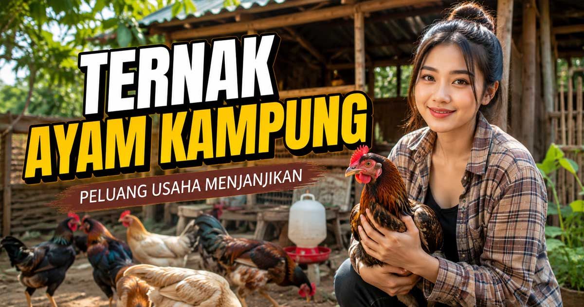 Persiapan ternak ayam kampung untuk pemula. (Diolah AI)