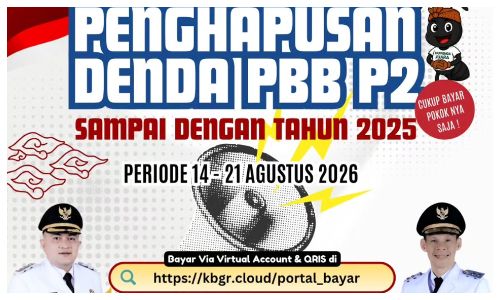 Pemkab Bogor Beri Relaksasi Pajak PBB-P2, Berlaku Hingga 21 Agustus 2026
