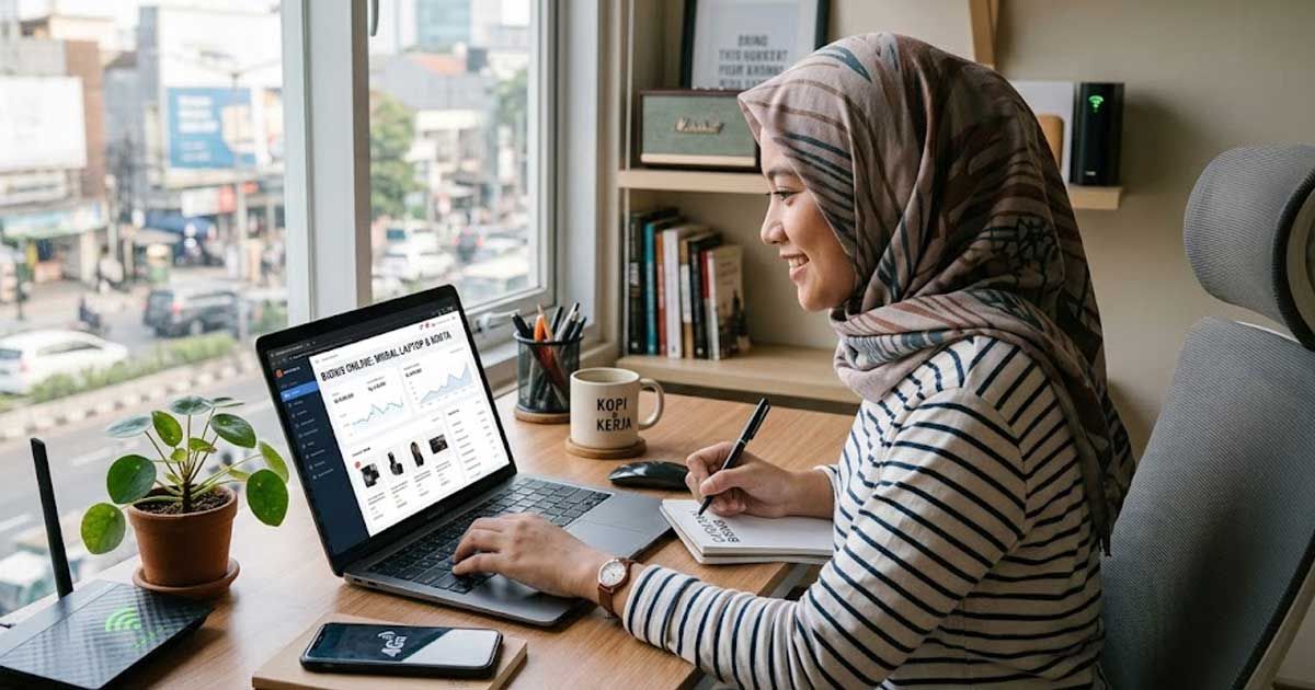 Bisnis Modal Laptop dan Kuota Internet, 4 Ide Cuan yang Bisa Dimulai dari Rumah