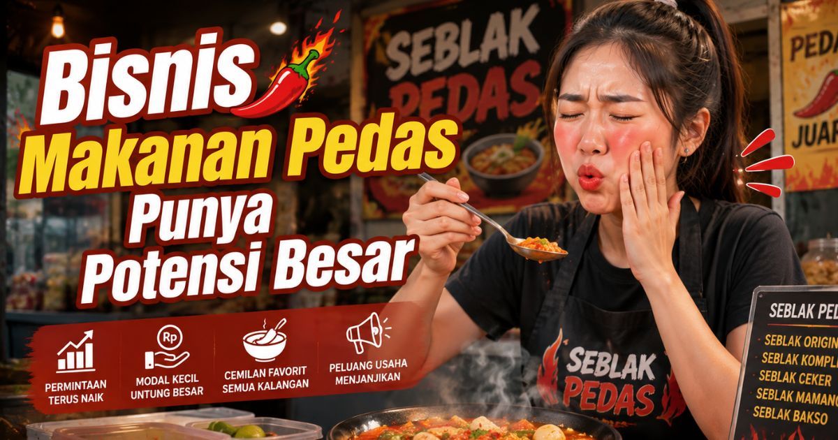 4 Alasan Bisnis Makanan Pedas Punya Potensi Besar, Cuan Melimpah Meski Tangan Panas