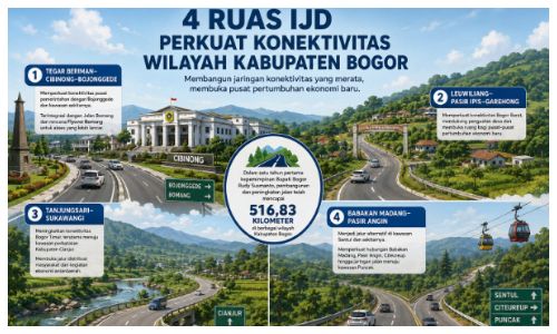 Empat Ruas Jalan Baru di Bogor Tingkatkan Konektivitas dan Ekonomi, Berikut Titik-titiknya