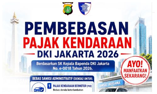 DKI Bebaskan Denda Pajak Kendaraan, Buruan Manfaatkan Sebelum 31 Agustus!