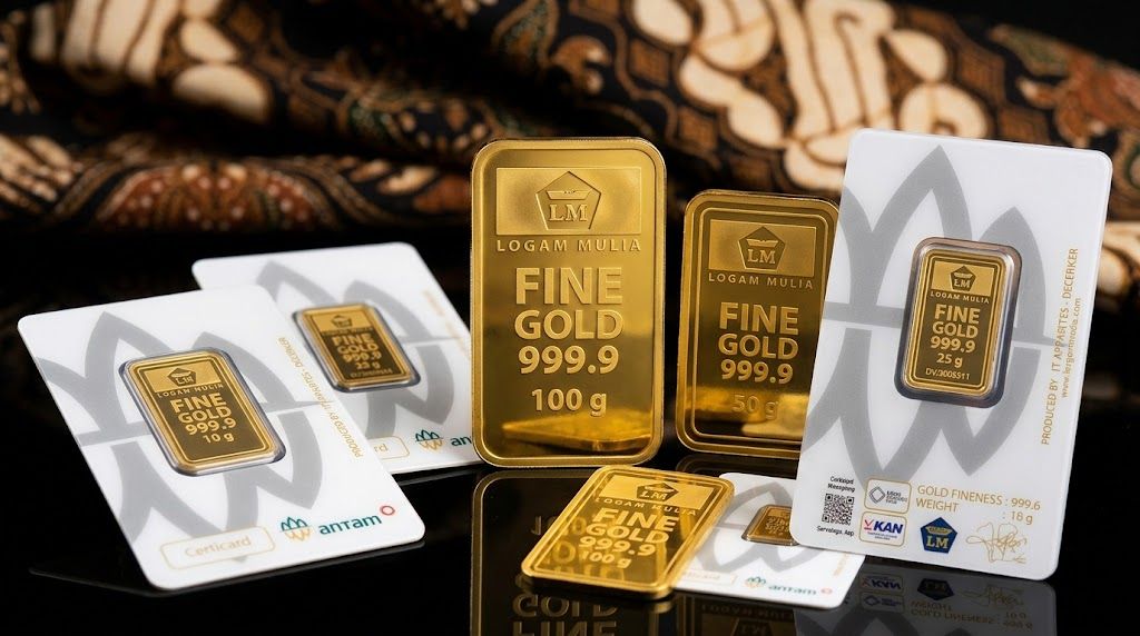 Harga Emas Antam Anjlok Rp 30.000 Hari Ini