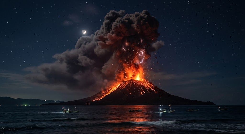 Waspada! Abu Vulkanik Anak Krakatau Selimuti Jakarta, Tangerang Hingga Bogor