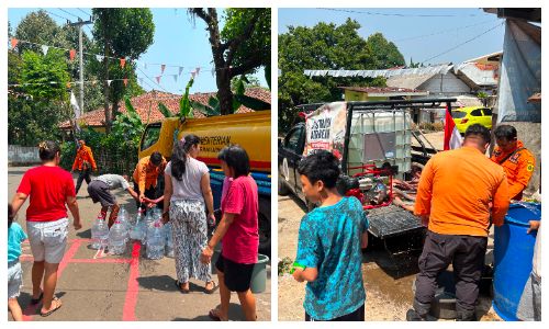 Kekeringan Meluas, BPBD Kabupaten Bogor Salurkan 4,8 Juta Liter Air Bersih