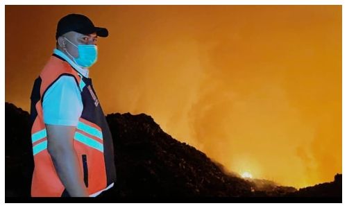 Lahan TPA Galuga Terbakar, Bupati Bogor Turun Langsung Lakukan Pemantauan