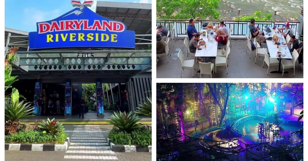 Ada Hutan Menyala di Dairyland Riverside Puncak Bogor, Rasakan Sensasi Kulineran di Resto Tepi Sungai yang Lengkap dengan Playgroundnya