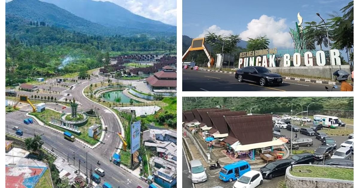 Kondisi Rest Area Gunung Mas Puncak, Kecamatan Cisarua, Kabupaten Bogor, yang bakal ditata ulang Pemkab Bogor.