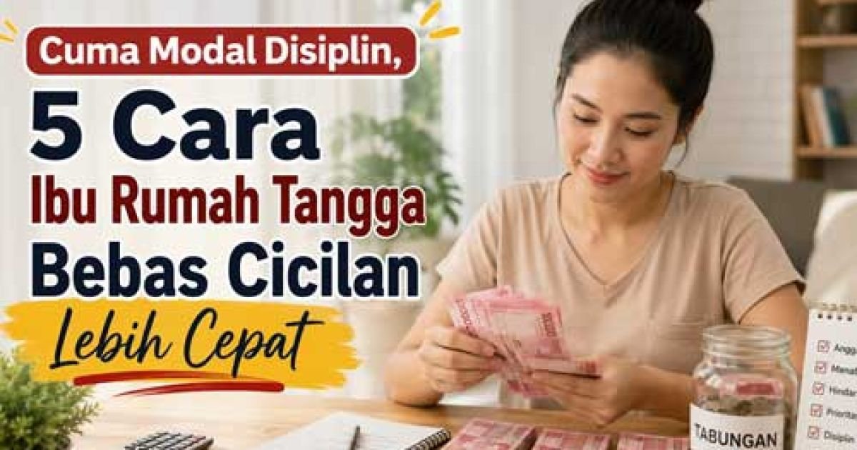 Cuma Modal Disiplin, 5 Cara Ibu Rumah Tangga Bebas Cicilan Lebih Cepat